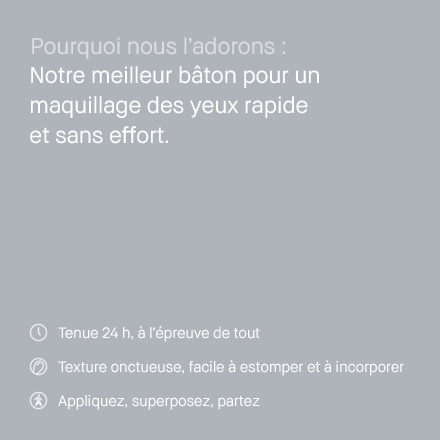 Bâton de fard à paupières longue tenue